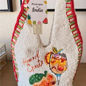 Viral Handcrafted Beaded Aperol Spritz Bag